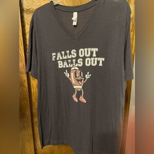 XL Bella Canvas Tshirt “Falls Out Balls Out”